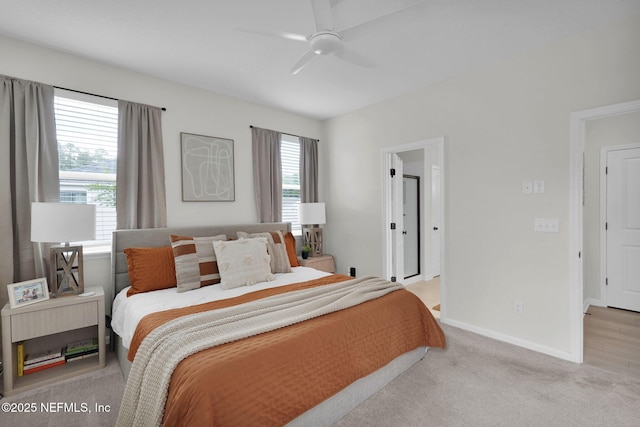 143 Bayard Pl, Jacksonville, FL 32259 - carpeted bedroom featuring baseboards and ceiling fan