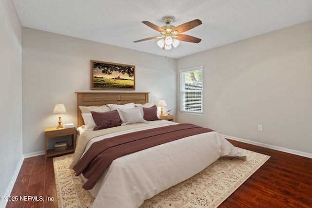 322 Cooper Bay Ct, Saint Augustine, FL 32092 - bedroom featuring baseboards, ceiling fan, and hardwood / wood-style floors