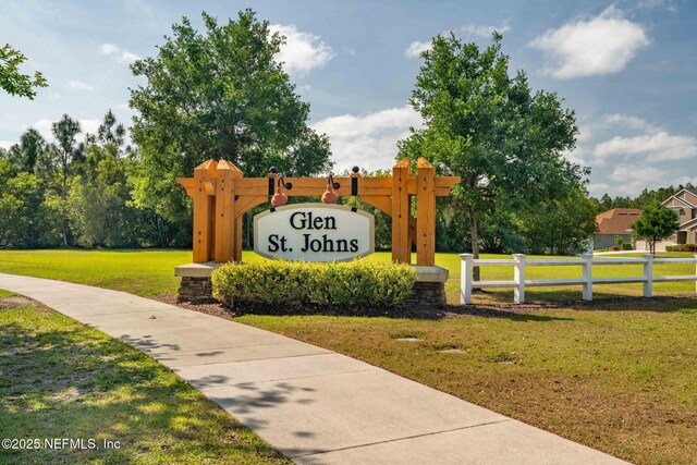 322 Cooper Bay Ct, Saint Augustine, FL 32092 - community / neighborhood sign with a yard and fence