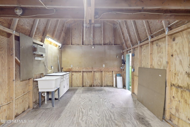 view of basement