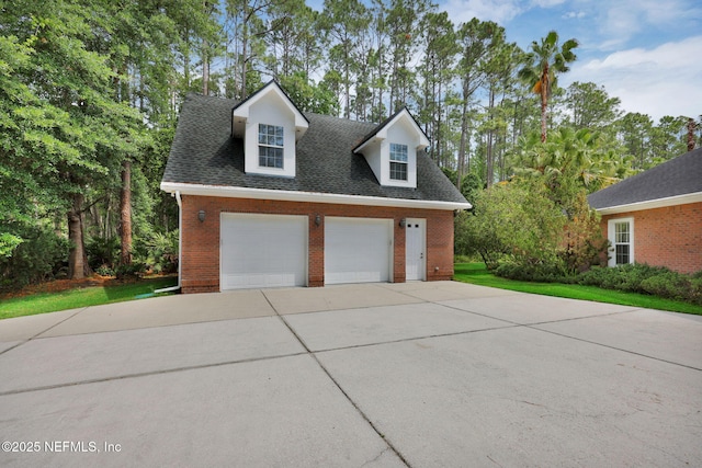 garage with a garage