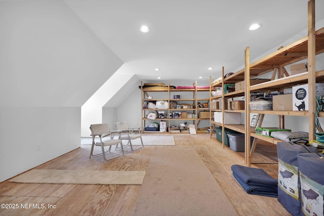 view of storage room
