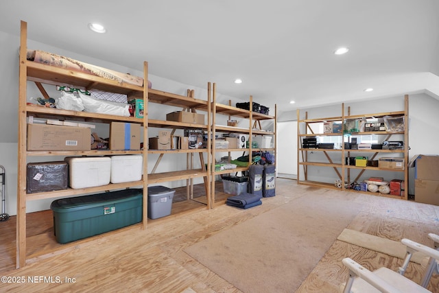 view of storage room