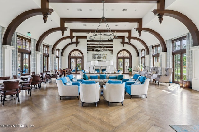 lobby featuring visible vents