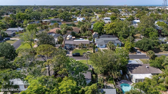 drone / aerial view with a residential view