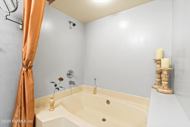 bathroom with a bath