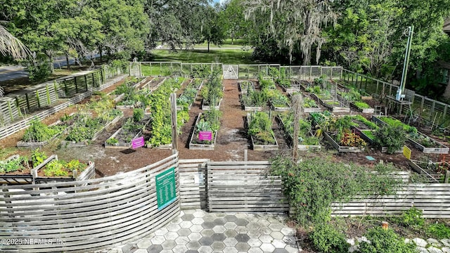 2234 Forbes St, Jacksonville, FL 32204 - surrounding community featuring a vegetable garden and fence