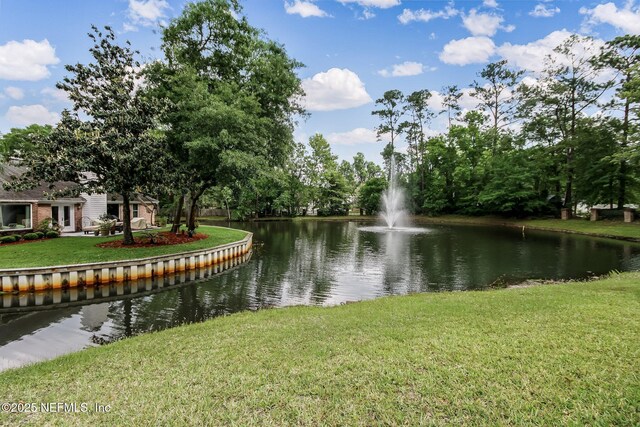 view of water feature