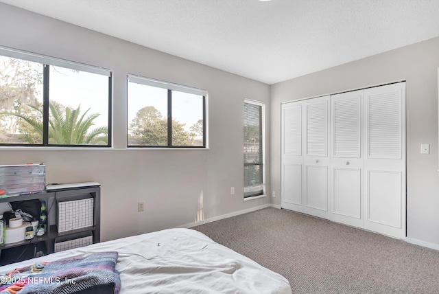 7908 Los Robles Ct Unit 7908, Jacksonville, FL 32256 - bedroom with a closet, baseboards, carpet flooring, and multiple windows