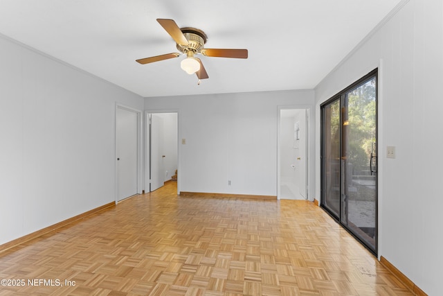2848 Cedarcrest Dr, Orange Park, FL 32073 - unfurnished room featuring a ceiling fan and baseboards
