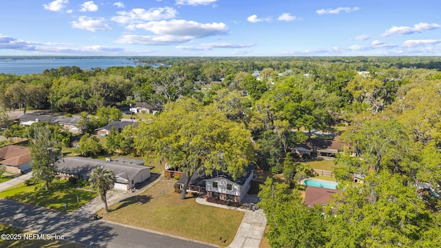 2848 Cedarcrest Dr, Orange Park, FL 32073 - birds eye view of property with a view of trees, a water view, and a residential view
