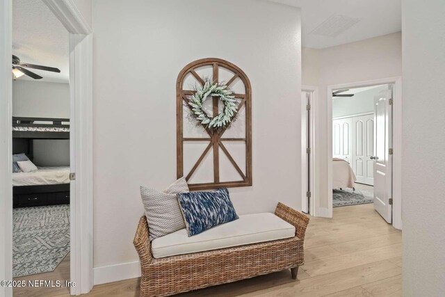 120 Corey Cay Ave, Saint Augustine, FL 32092 - corridor featuring light wood-style floors and baseboards