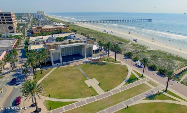 7142 Mahogany Run Dr, Jacksonville, FL 32244 - drone / aerial view featuring a view of the beach and a water view