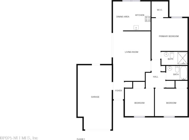 3444 Excalibur Way E, Jacksonville, FL 32223 - floor plan