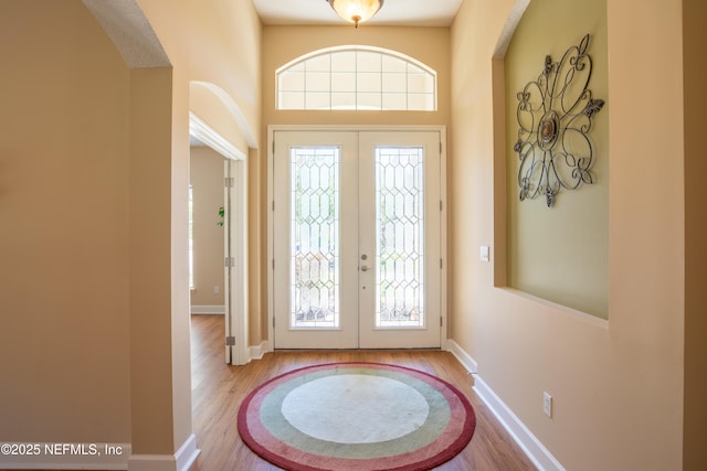 920 Gallier Pl, Jacksonville, FL 32259 - foyer entrance featuring wood finished floors, baseboards, and french doors