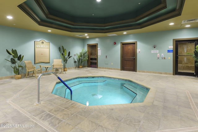 view of pool featuring a pool