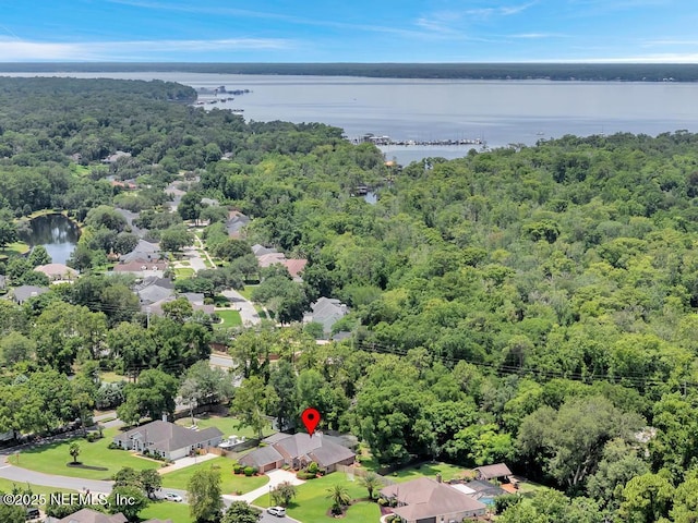 1104 Creekwood Way, Saint Johns, FL 32259 - drone / aerial view of a heavily wooded area and a nearby body of water