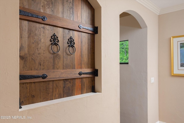106 Villa Sovana Ct, Saint Johns, FL 32259 - details with ornamental molding and arched walkways