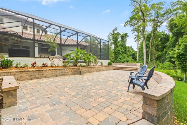 106 Villa Sovana Ct, Saint Johns, FL 32259 - view of patio / terrace featuring glass enclosure