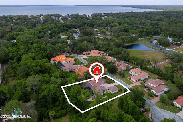 106 Villa Sovana Ct, Saint Johns, FL 32259 - birds eye view of property featuring a water view, a forest view, and a residential view