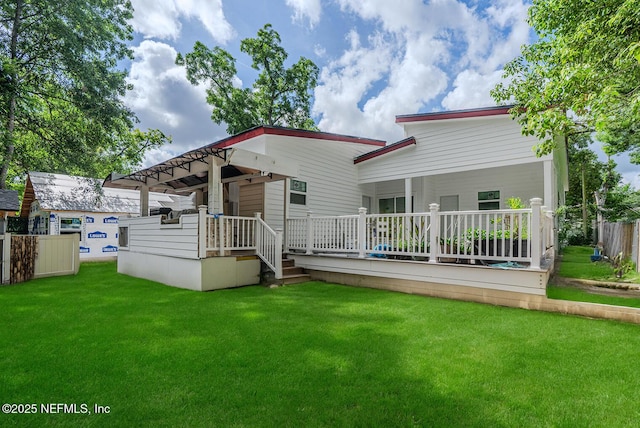 4649 Shelby Ave, Jacksonville, FL 32210 - back of house with a deck