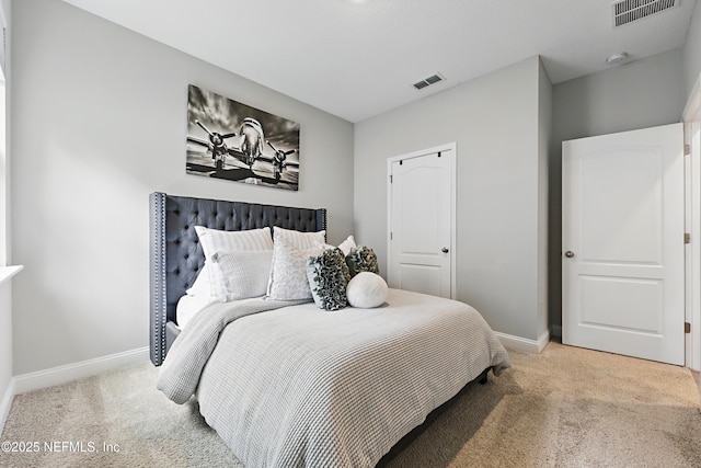 291 Greenway Ln, Saint Augustine, FL 32092 - bedroom featuring baseboards, carpet, and visible vents