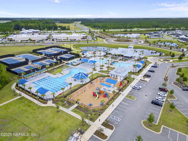 291 Greenway Ln, Saint Augustine, FL 32092 - aerial view featuring a water view