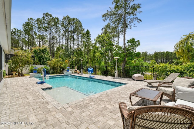 225 Shinnecock Dr, Saint Johns, FL 32259 - view of swimming pool featuring a patio area, a fenced in pool, and fence