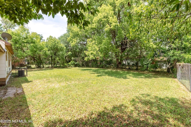 8344 Delaware Ave, Jacksonville, FL 32208 - view of yard with a fenced backyard and central AC