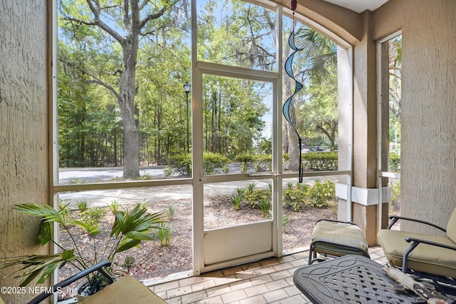 view of sunroom / solarium