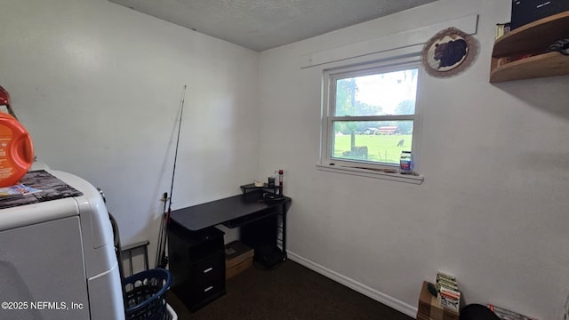 45116 Coquina Way, Callahan, FL 32011 - office with baseboards and a textured ceiling