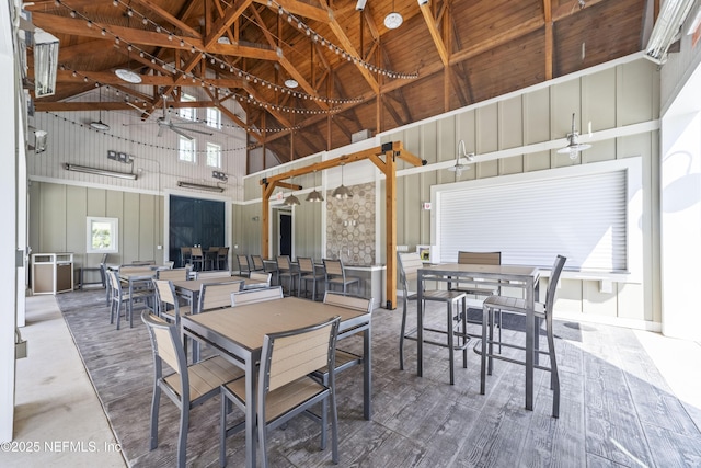 2793 Pointed Leaf Rd, Green Cove Springs, FL 32043 - dining room featuring high vaulted ceiling