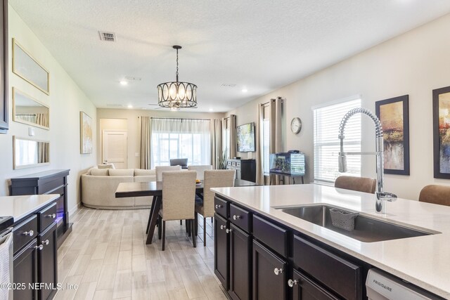 2793 Pointed Leaf Rd, Green Cove Springs, FL 32043 - kitchen with light countertops, a healthy amount of sunlight, open floor plan, and a sink