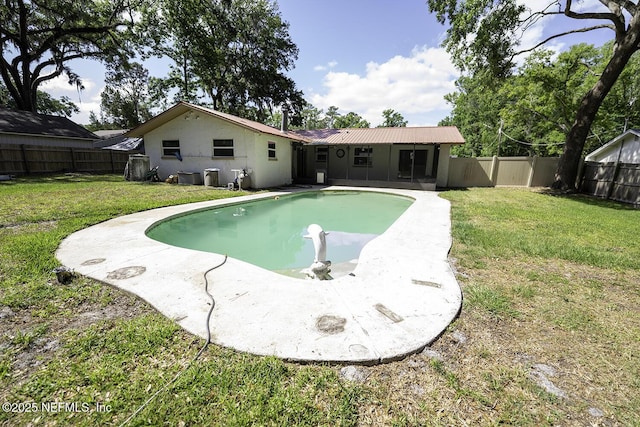 861 Hibernia Forest Dr, Fleming Island, FL 32003 - view of pool featuring a patio and central AC unit