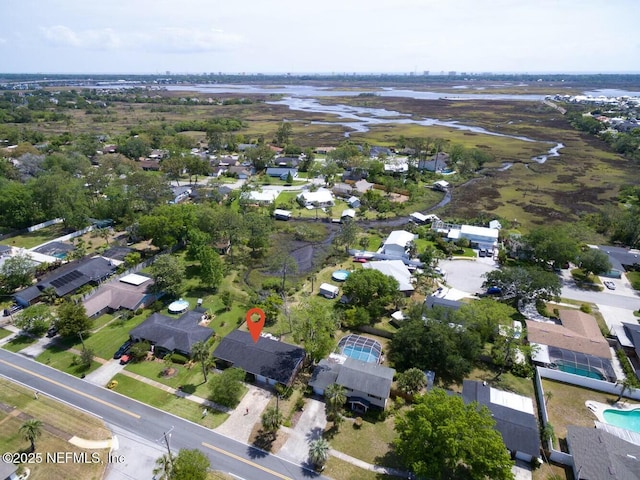 aerial view featuring a residential view