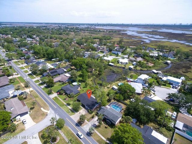 bird's eye view featuring a residential view