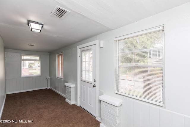 1488 W 5th St, Jacksonville, FL 32209 - doorway featuring visible vents, plenty of natural light, and carpet flooring