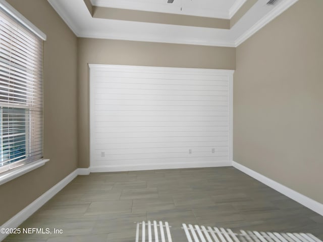 350 Latrobe Ave, Saint Augustine, FL 32095 - unfurnished room with plenty of natural light, baseboards, and ornamental molding