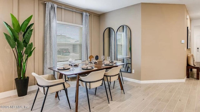 335 Dogleg Run, Saint Johns, FL 32259 - dining space with light wood-type flooring and baseboards