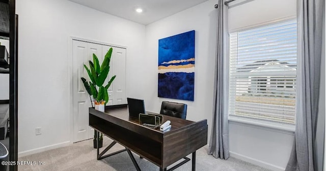 335 Dogleg Run, Saint Johns, FL 32259 - office space featuring light colored carpet, baseboards, healthy amount of natural light, and recessed lighting