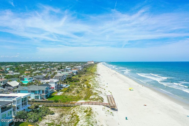aerial view of expansive coastline