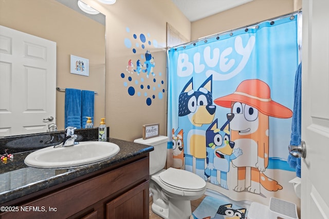 104 Nunna Rock Trl, Saint Augustine, FL 32092 - full bath featuring vanity, toilet, and curtained shower