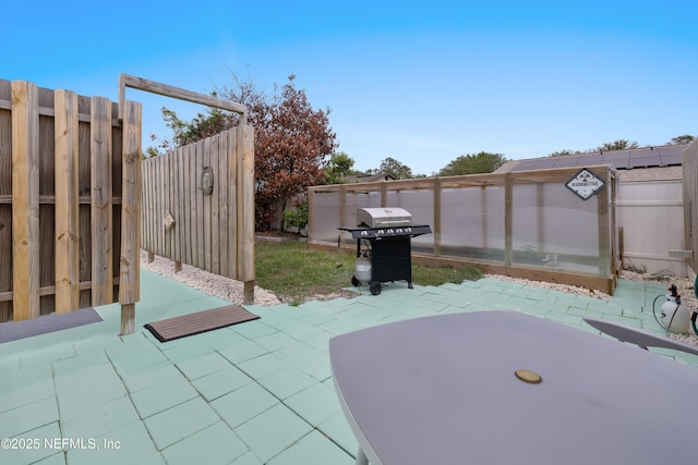 62 Atlantic Oaks Cir, Saint Augustine, FL 32080 - view of patio / terrace with area for grilling and a fenced backyard