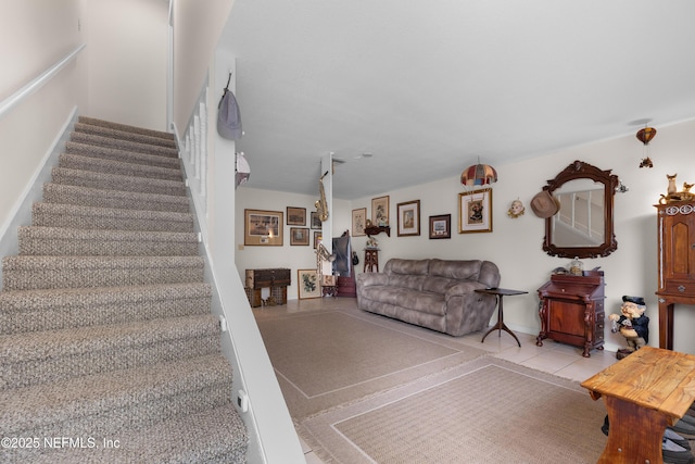 62 Atlantic Oaks Cir, Saint Augustine, FL 32080 - staircase featuring tile patterned floors