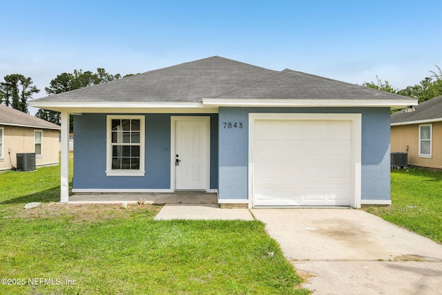 7843 India Ave, Jacksonville, FL 32211 - single story home featuring stucco siding and central air condition unit