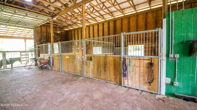 view of horse barn