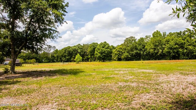 view of landscape featuring a rural view