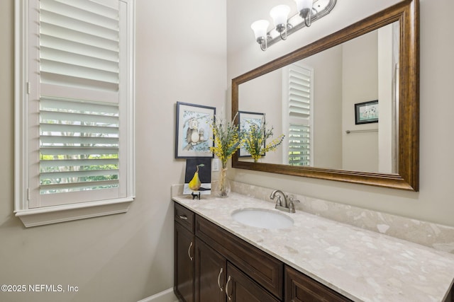 bathroom featuring vanity