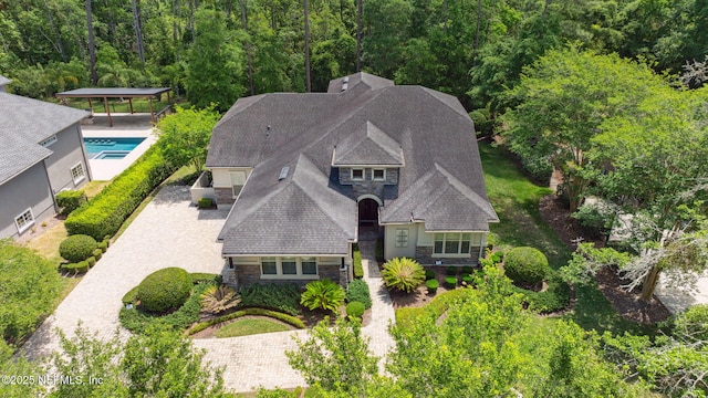 aerial view