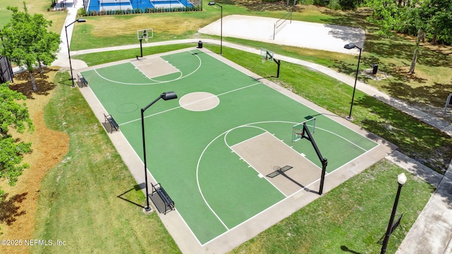 4583 Swilcan Bridge Ln N, Jacksonville, FL 32224 - view of sport court with a lawn and community basketball court